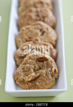 Cookies caramel pecan - Banque D'Images