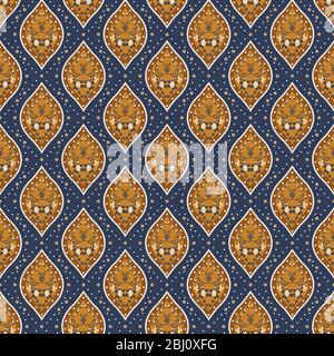 Motif batik javanais classique avec une couleur marron simple Illustration de Vecteur