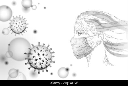 Les femmes médecins scientifiques tiennent un tube à essai. Sécurité masque médical virus microscope vaccin. Développement d'un traitement contre la pneumonie à coronavirus pandémique. Santé Illustration de Vecteur