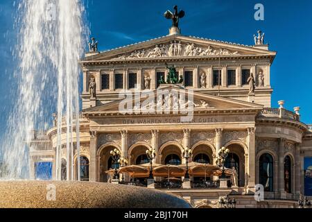 L'Alte Oper à Francfort-sur-le-Main Banque D'Images