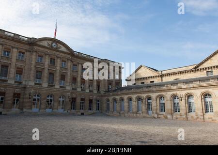 Hôtel de ville de Bordeaux Palais Rohan en centre-ville Banque D'Images