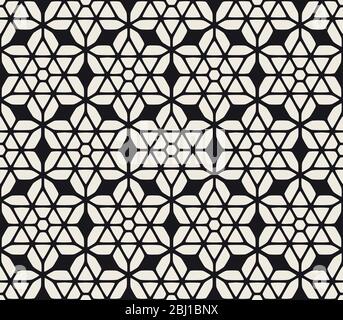 Vectorisation de la répétition transparente. Moderne et élégante texture abstraite. Répétition de formes de pétales géométriques réseau Illustration de Vecteur