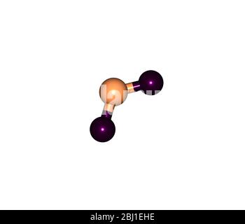 Le dioxyde d'azote est le composé chimique dont la formule est no 2. Il est l'un des plusieurs oxydes d'azote. NO2 est un intermédiaire dans l'industrie synthes Banque D'Images