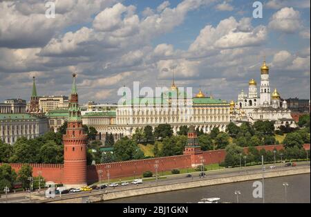 Vue sur le Kremlin à Moscou. Russie Banque D'Images