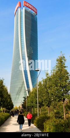 Milan, Italie - 10 novembre 2019: Vue sur le quartier Citylife de Milan Banque D'Images