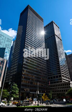 Seagram Building Ludwig Mies van der Rohe Philip Johnson New York City Banque D'Images