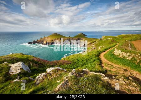 Sentier de la côte sud-ouest près de Polzeath Banque D'Images