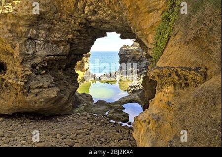 La grotte de la Great Ocean Road Banque D'Images