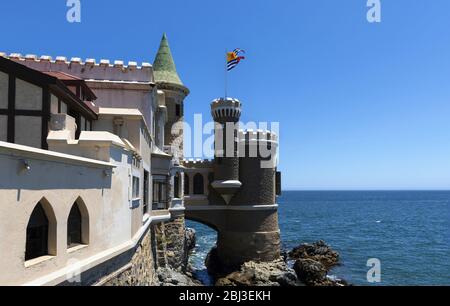 Château de Wulff à Viña del Mar, Chili Banque D'Images