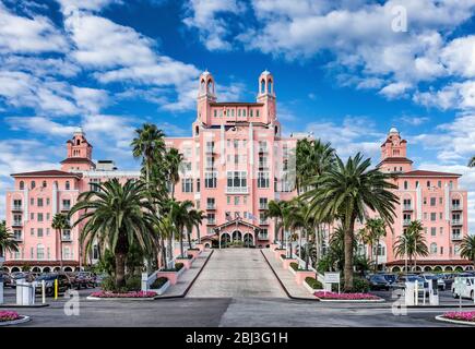 Don Cesar Beach Resort and Spa à Saint-Pétersbourg en Floride. Banque D'Images