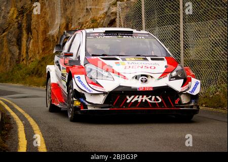 Une voiture de rallye Toyota World. Banque D'Images