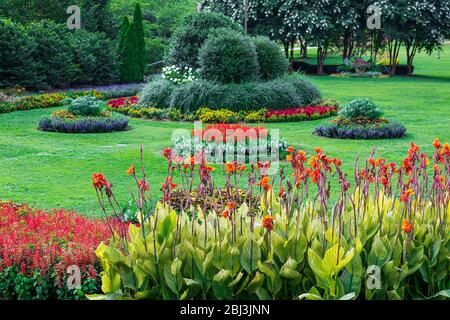 Le jardin Sunken du Centennial Park à Nashville, dans le Tennessee. Banque D'Images