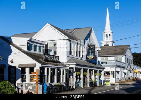 Charmant village de Harwich Port à Cape Cod dans le Massachusetts. Banque D'Images