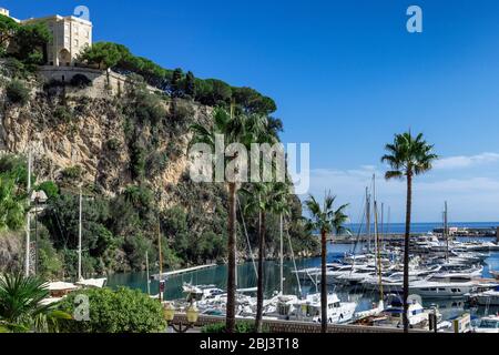 Port de Fontville à Monaco. Banque D'Images