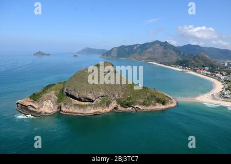 Photos aériennes des belles plages et lagons de la ville de Rio de Janeiro, Banque D'Images