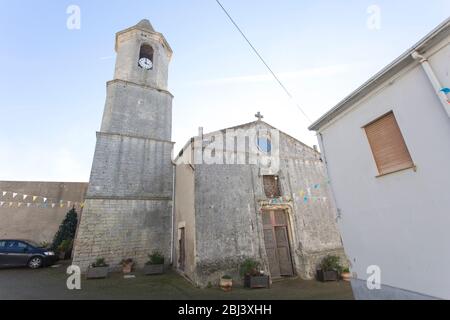 Sedini, Italie - 31 décembre 2018: photo de rue à Sedini, Sardaigne Banque D'Images