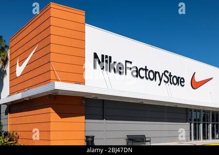 Boutique Nike Factory Store à Kissimmee en Floride. Banque D'Images