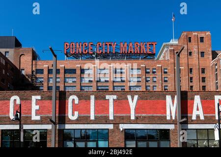 Ponce City Market à Atlanta en Géorgie. Banque D'Images