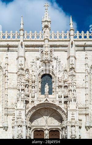 Église de Santa Maria, Monastère de Jeronimos - Mosteiro dos Jeronimos à Lisbonne, Portugal Banque D'Images