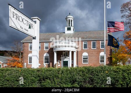 École préparatoire Proctor à Salisbury, dans le New Hampshire. Banque D'Images