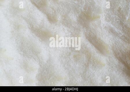 Photo de coton doux blanc, tissu, gros plan, macro Banque D'Images