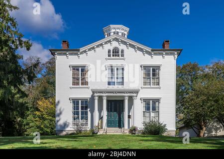 Le capitaine Nathaniel B Palmer House a été construit en 1854. Banque D'Images