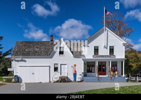 Charmant magasin de campagne dans le Vermont. Banque D'Images