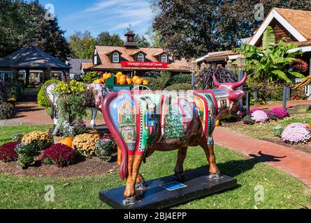 Yankee Candle Company magasin phare de South Deerfield dans le Massachusetts. Banque D'Images