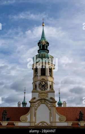 Clocher de Loretto (Loretta), Prague Banque D'Images