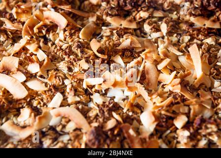 Crumble de rhubarbe et de fraise Banque D'Images