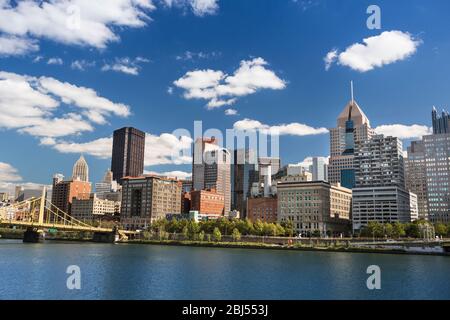 Roberto Clemente Bridge sur Allegheny River Pittsburgh Pennsylvanie États-Unis Banque D'Images