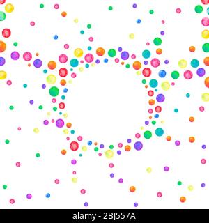 Illustration du modèle de molécule. Schéma coloré des molécules. Conception de molécule multicolore Banque D'Images