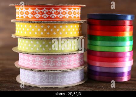 Bobines de ruban couleur, gros plan Banque D'Images