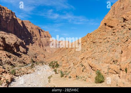 Gorges de Todra au Maroc Banque D'Images