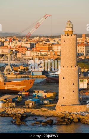 Phare de Livourne, Toscane, Italie, Europe Banque D'Images