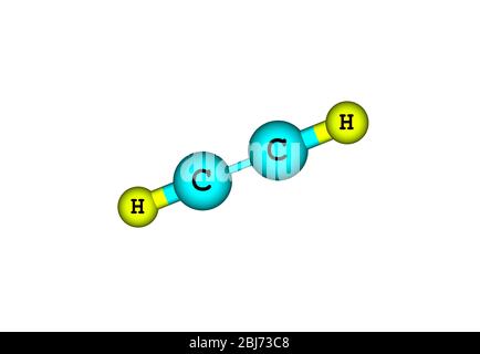 L'acétylène (éthyne) est le composé chimique dont la formule est C2H2. C'est un hydrocarbure et l'alcyne le plus simple. Ce gaz incolore est largement utilisé comme un Banque D'Images