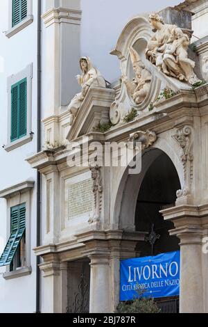 Église degli Armeni, via Della Madonna, Livourne City, Toscane, Italie, Europe Banque D'Images