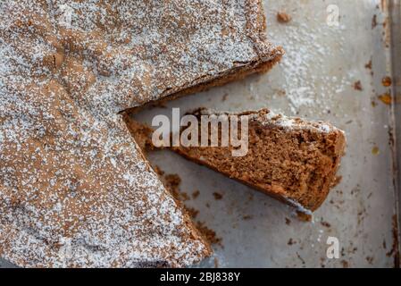 Gâteau au chocolat sucré maison Banque D'Images