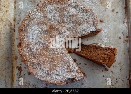 Gâteau au chocolat sucré maison Banque D'Images