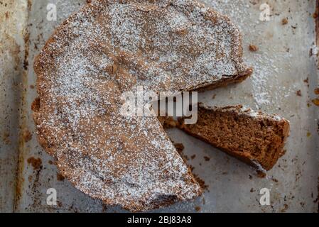 Gâteau au chocolat sucré maison Banque D'Images