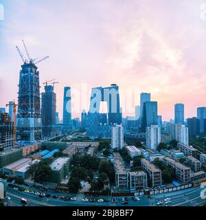 Pékin, Pékin, Chine. 29 avril 2020. La¯VILLE de Beijing, le 28 avril 2020, un photographe a passé 10 ans à photographier la capitale, chacun un écran de veille. Le palais impérial de Beijing est le palais impérial des dynasties Ming et qing, anciennement connu sous le nom de Cité interdite. Les tombes Ming sont situées au pied de la montagne tianshou, dans le quartier de changping, à Pékin, couvrant une superficie de 120 kilomètres carrés. Les tombes Ming sont situées dans un petit bassin entouré de montagnes sur les côtés est, ouest et nord. Crédit: ZUMA Press, Inc./Alay Live News Banque D'Images