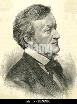 RICHARD WAGNER (1813-1883) compositeur allemand Banque D'Images