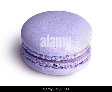 Une vue cousuée macaron violette Banque D'Images