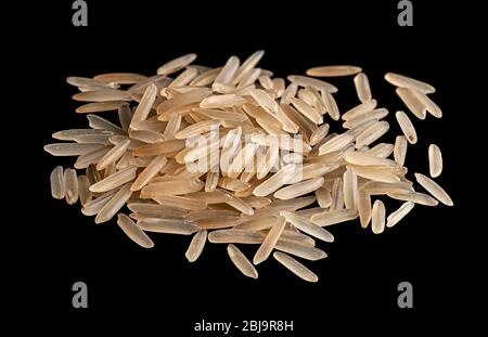 Petite pile de riz long Banque D'Images