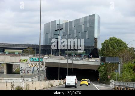 Rome, Italie - 28 avril 2020: Gare Tiburtina Banque D'Images