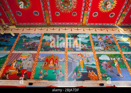 Temple Wat Plai Laem, Ko Samui, Thaïlande Banque D'Images