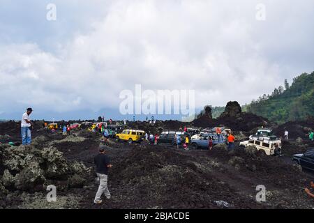 Caldera Volcano Batur Banque D'Images