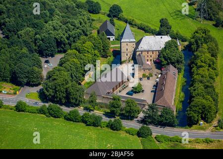 , château d'eau Maison Kemnade à Hattingen, 19.07.2016, vue aérienne, Allemagne, Rhénanie-du-Nord-Westphalie, région de la Ruhr, Hattingen Banque D'Images