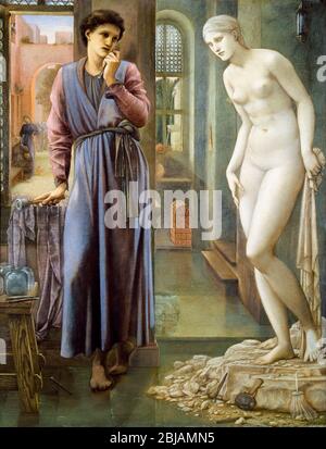 Edward Burne-Jones, Pygmalion et l'image : la main s'est replée, peinture, 1878 Banque D'Images