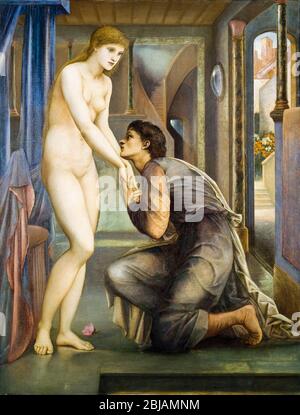 Edward Burne-Jones, Pygmalion et l'image : l'âme atteint, peinture, 1878 Banque D'Images